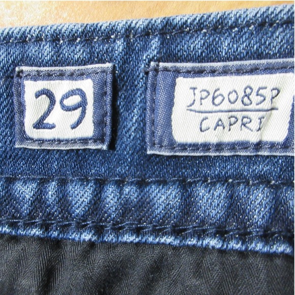 MISS ME Embellished Denim Jean Capris Sz 29 Blue Distressed Flap Pockets JP6085P - Picture 7 of 16